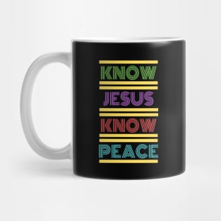 Know Jesus Know Peace | Christian Typography Mug